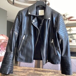 🛑SOLD!!!!! BAGATELLE  Collection New York faux leather moto jacket. XL Black